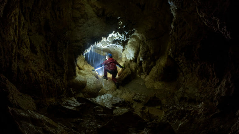 Caving Rats Nest Cave 14 Canmore Credit Paul Zizka