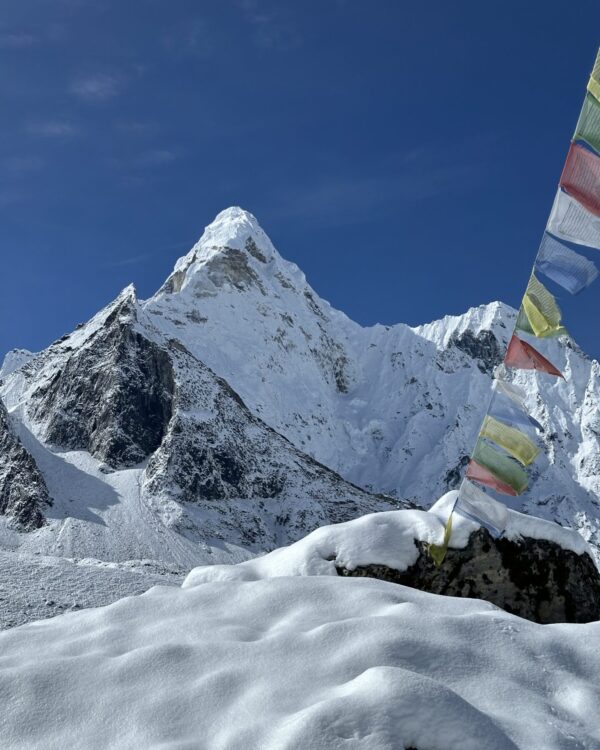 Fresh snowfall in Chukhung